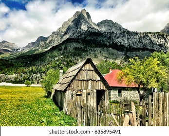 Wonderful Mountain Landscape In Valbona Albania
