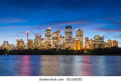 Sydney Skyline Night Images Stock Photos Vectors Shutterstock