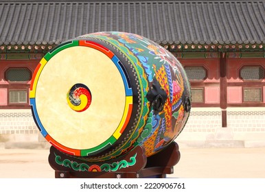 A Wonderful Pattern Of A Korean Traditional Drum