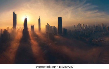 A Wonderful Shot Of Fog In Kuwait City

