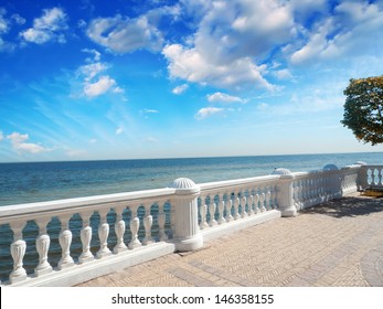 Wonderful Stone Balcony With Great Ocean View.