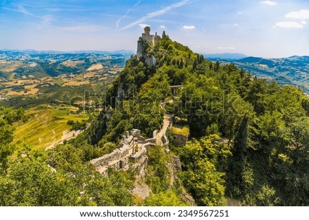 a wonderful summer view of San Marino