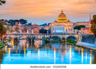 Wonderful view of St Peter Cathedral, Rome, Italy