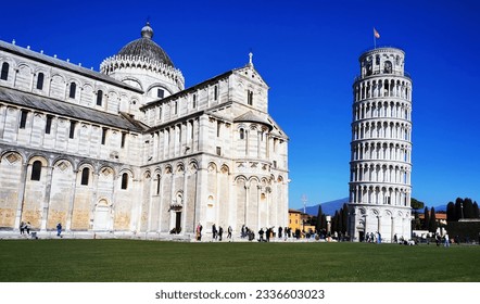 wonderful views of the leaning tower of Pisa - Shutterstock ID 2336603023