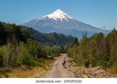 Wonderful Volcano Osorno In Vicente Pérez Rosales National Park, Chile