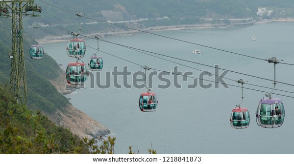 Wong Chuk Hang, Hong Kong, 19 October 2018:-
Cable car in ocean park at Hong
Kong