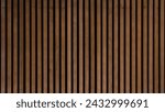 Wood background - Brown wooden acoustic panels wall texture , seamless pattern	
