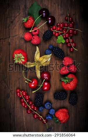 Similar – juicy red currants in a zinc cup