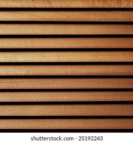 Wood Blinds Closeup