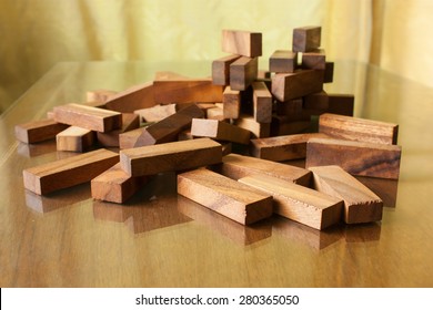 Wood Block Tower Game For Children