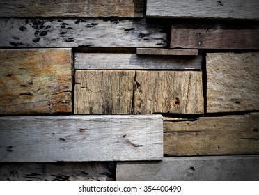 Wood block vignette background texture