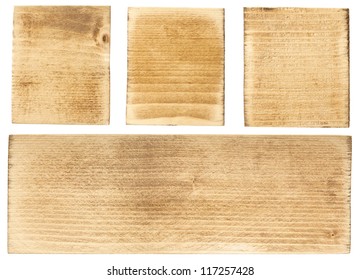 Wood Blocks And Plank, Isolated