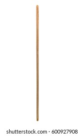 A wood broomstick isolated on the white background.  - Shutterstock ID 600927908