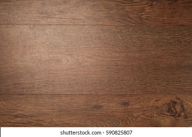 wood brown grain texture, dark wood wall background, top view of wooden table
