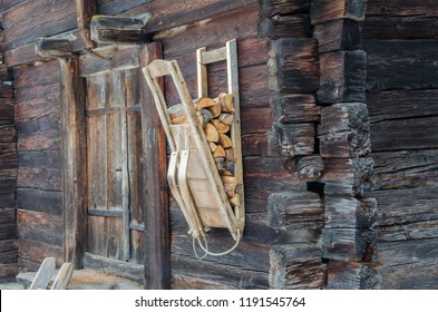 wood carrying backpack