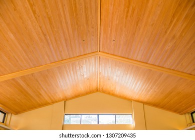 Wood and ceiling
