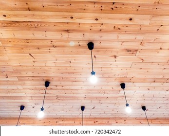 Wood Ceiling And Lighting