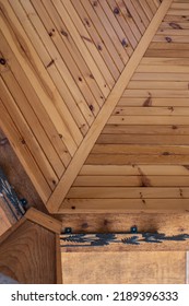 Wood Ceiling Of Park Gazebo