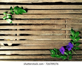 Wood chair and purple flower - Shutterstock ID 726709276