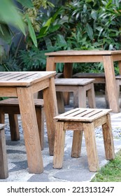 Wood Chair And Table For Garden. Kursi Dan Meja Kayu