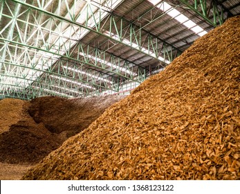 Wood Chipper Was Kept In Biomass Power Plant By Apply To Fuel Of Burner.