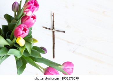 Cross With Flowers Images Stock Photos Vectors Shutterstock