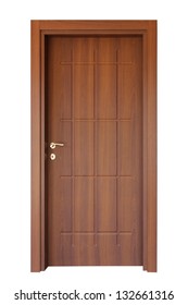 Wood door - Shutterstock ID 132661316