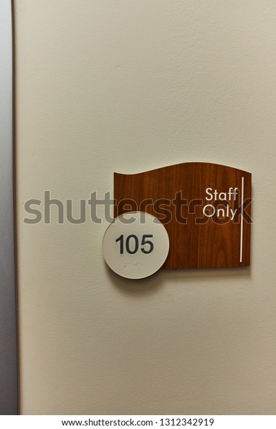 Wood Door Signs Medical Office Building Stock Photo Edit