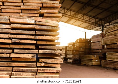 Wood factory stock and lumber board with nature business export