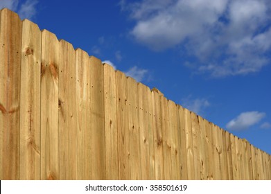 Wood Fence Perspective View