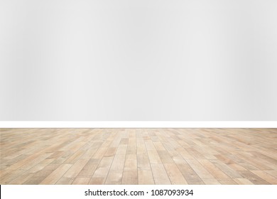 Holzboden auf grauem Hintergrund. Für Montage- oder Anzeigeprodukte