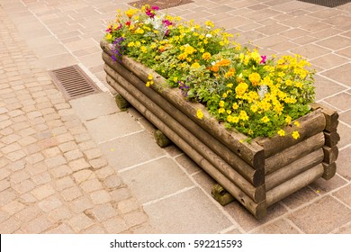 Wood Flower Box