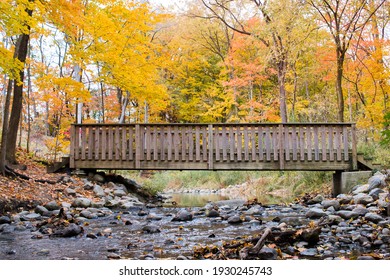 Wood Foot Bridge Over Creek