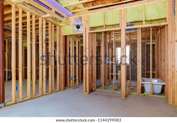 Wood Framing Work Progress Wood Framing Stock Photo Edit Now