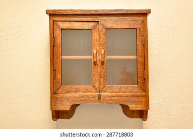 Wood And Glass Cabinet Storage