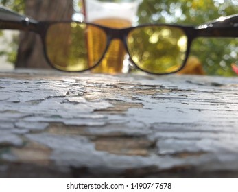 Wood, Goggles, Beer And Nature.