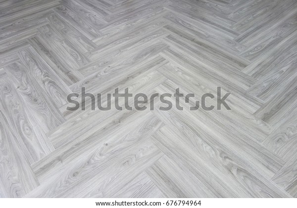 Wood Laminate Floor Varnish Interior Modern Stock Photo