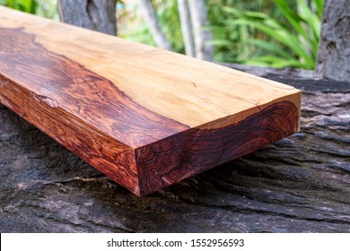 Wood Logs Of Burmese Rosewood, Exotic Wooded Beautiful Pattern For Crafts