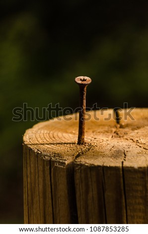 Similar – Image, Stock Photo The lonely screw