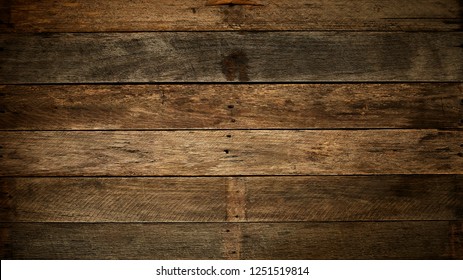 Wood Old Plank Vintage Texture Background. Wooden Wall Horizontal Plank Natural With Pattern For Design. Great For Your Design And Daylight Summer Background. Copy Space