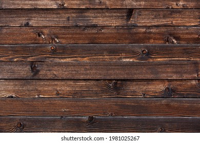 Wood Panel Texture For Background Front View. Shabby Wood Panel. Horizontal Wooden Slats Or Planks. Natural Brown Wood Arrange Pattern Texture Background. Vintage Brown Wood Backdrop. 