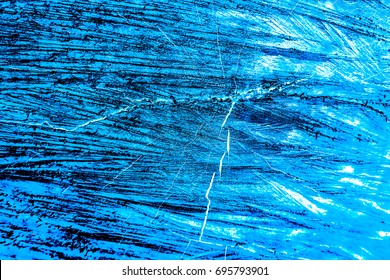 Wood pattern for use as a background , Blue tone background.