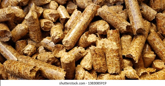 Wood Pellets Close Up Smoker