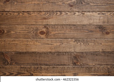 Wood plank brown texture background, free space. Horizontal wood texture backdrop