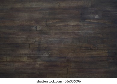 Wood Plank Texture, Old Worn Countertop, Massive Wooden Surface, Brown Stain Lacquered Tabletop