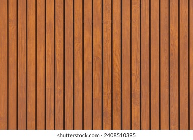 Wood plank wall background texture. Seamless pattern of modern wall panels with vertical wooden slats for background - Powered by Shutterstock