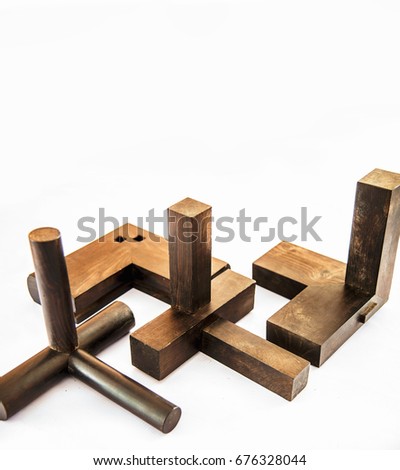 Wood products with tenon and mortise structure