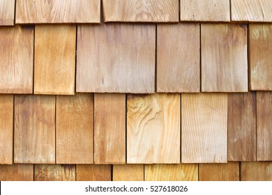 Wood Shake Wall.Building wall. Wood shake.