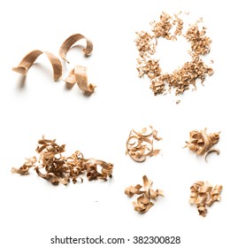 Wood Shavings Collage