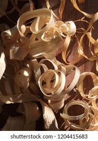 Wood Shavings Over Sapele